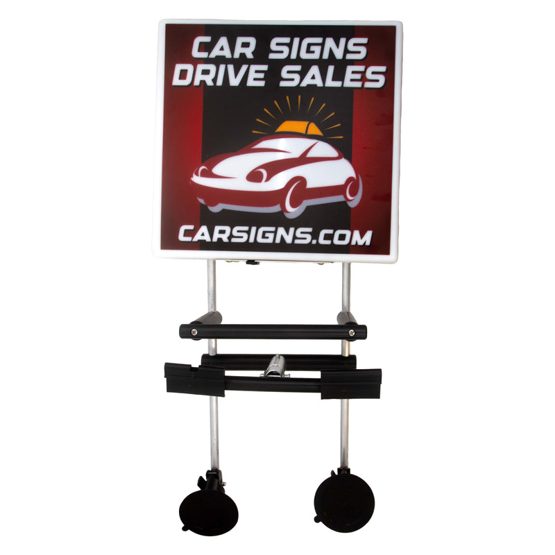 Pizza Box Window-Mounted Car Sign