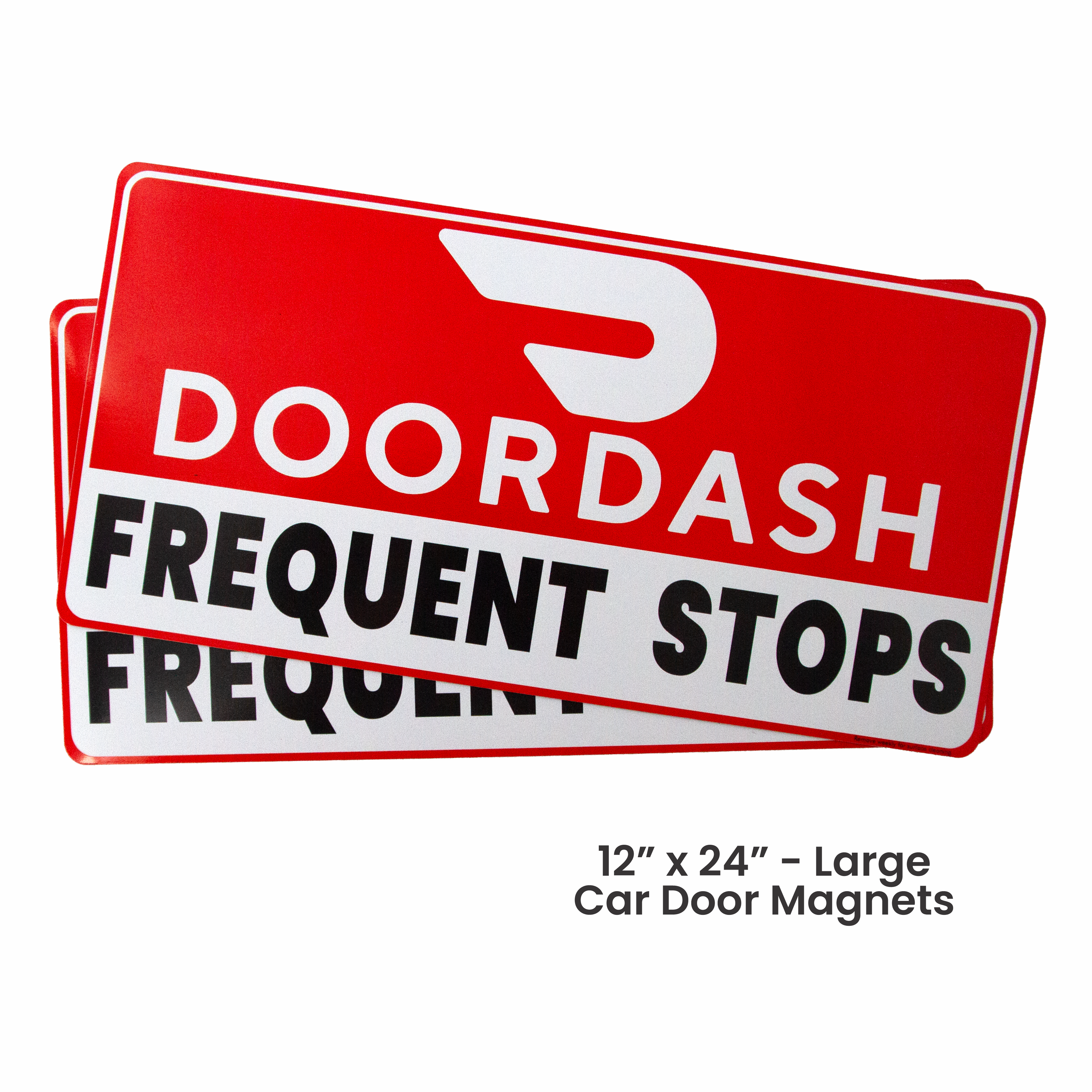 dorash  DOORDASH FREQUENT STOPS LARGE CAR DOOR MAGNET SET