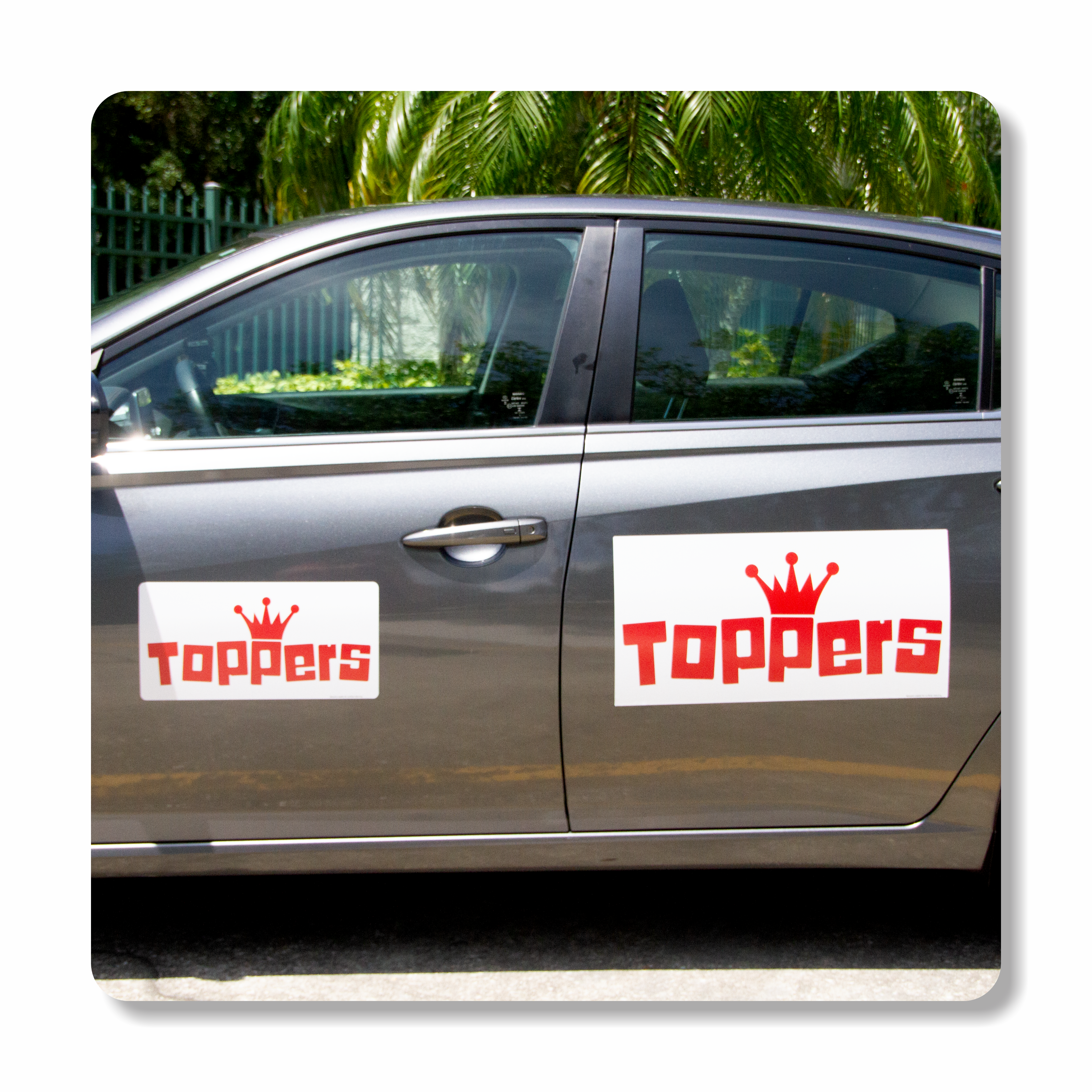 Toppers Pizza Large CAR DOOR MAGNET SET - Image 2