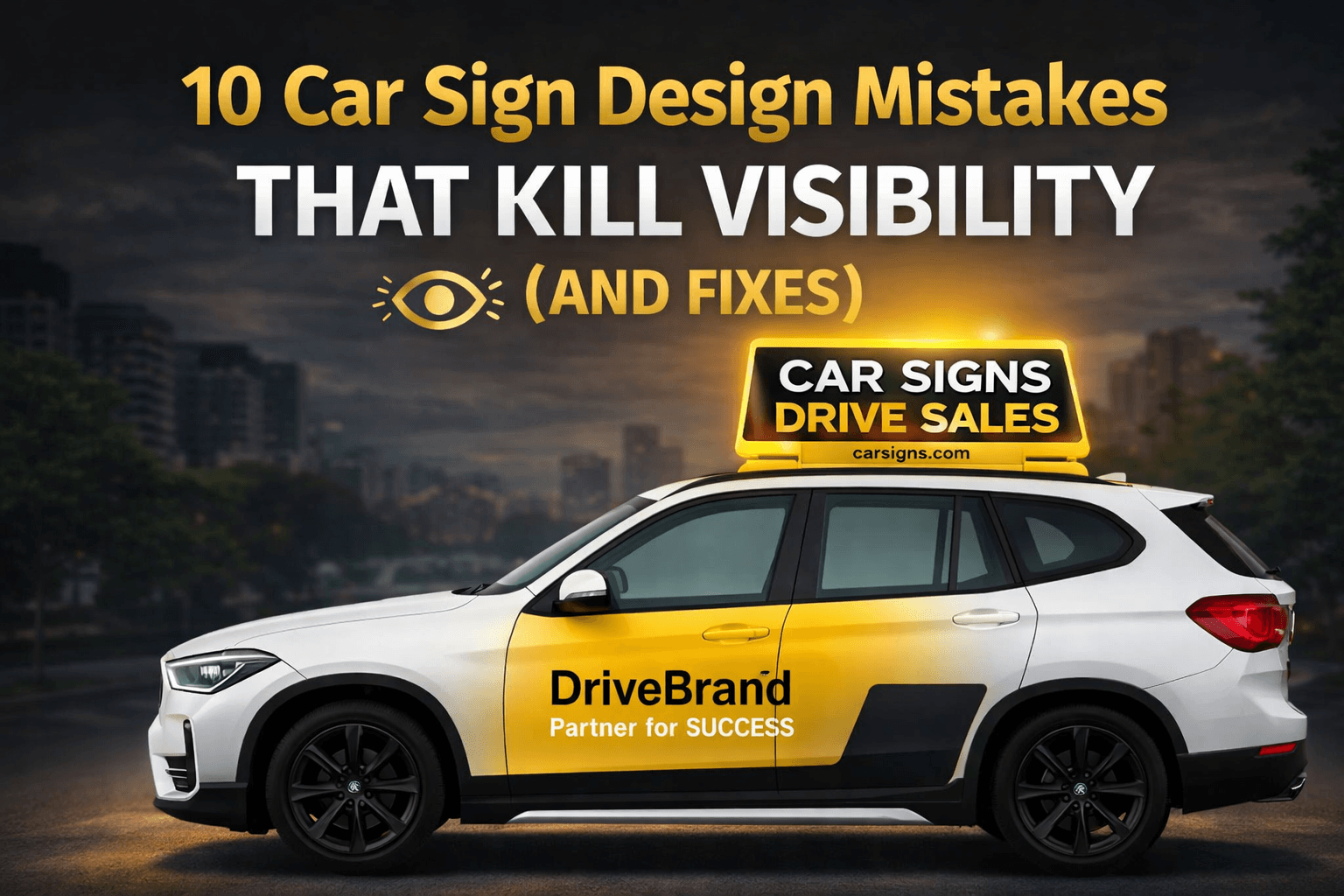 10 Car Sign Design Mistakes That Kill Visibility (And Fixes)