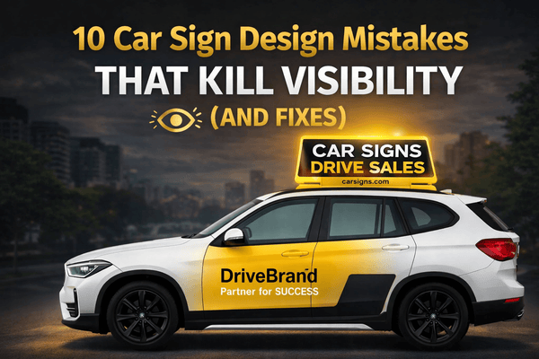 10 Car Sign Design Mistakes That Kill Visibility (And Fixes)