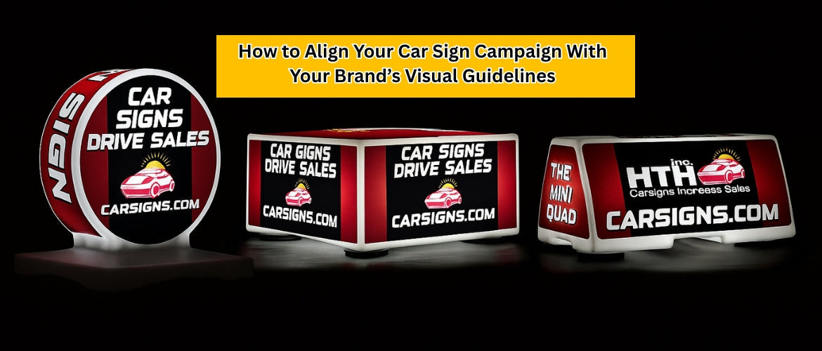 How to Align Your Car Sign Campaign With Your Brand’s Visual Guideline