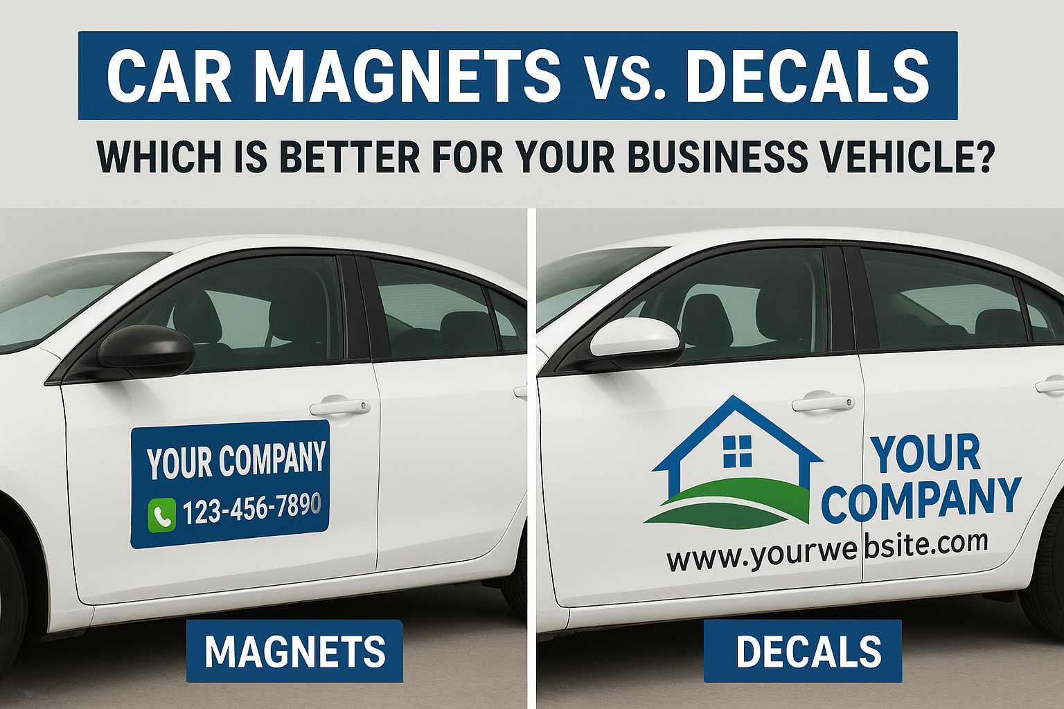 Car Magnets vs Decals: Which is Best for Your Business Vehicle?