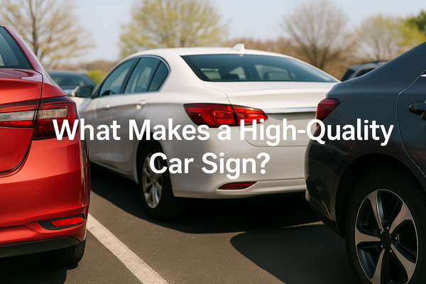 High-Quality Car Signs: Materials, Print Methods & UV Protection Guide