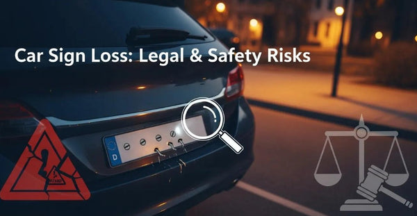 What Happens If Your Car Sign Falls Off While Driving? Legal and Safety Risks Explained