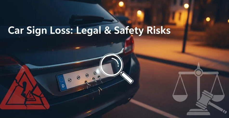 What Happens If Your Car Sign Falls Off While Driving? Legal and Safety Risks Explained