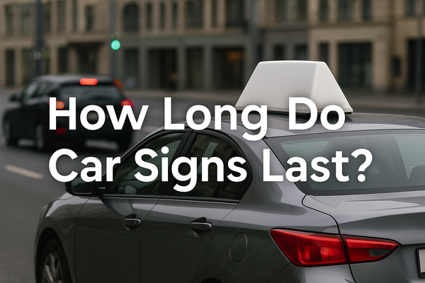 How Long Do Car Signs Last? Lifespan, Durability & Weatherproofing Guide for Car Toppers