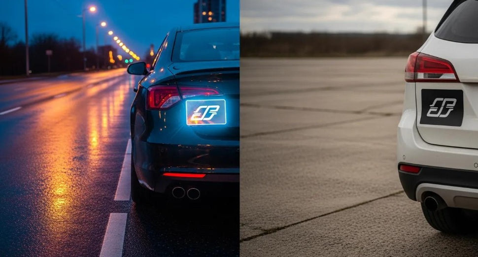 Should You Choose Reflective or Non-Reflective Car Signs? Night Visibility Comparison
