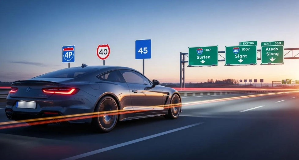 Does Speed Reduce Car Sign Visibility?