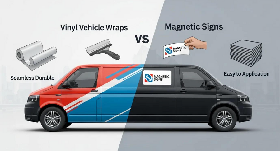 Easy Stick Vinyl vs Car Magnets | Best Option for Service Vehicles