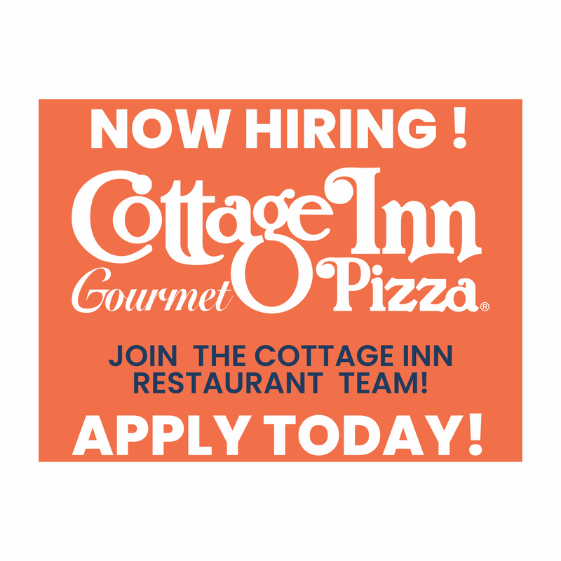 Cottage Inn Yard Sign - Now Hiring - Pack of 10