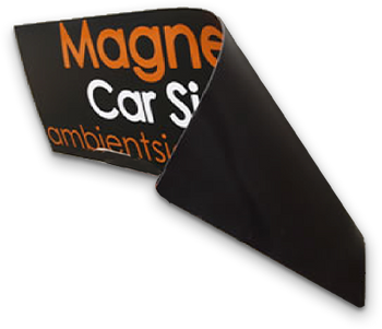Magnetic car sign