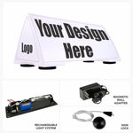 Quad Car Top Sign – Large Magnetic Rooftop Advertising Sign (25.5