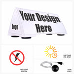 Quad Car Top Sign – Large Magnetic Rooftop Advertising Sign (25.5