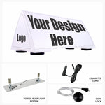 Quad Car Top Sign – Large Magnetic Rooftop Advertising Sign (25.5