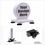 Coin Car Sign – Magnetic Round LED Roof Topper - 10