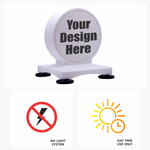 Coin Car Sign – Magnetic Round LED Roof Topper - 14