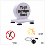 Coin Car Sign – Magnetic Round LED Roof Topper - 15