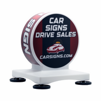 Coin Car Sign – Magnetic Round LED Roof Topper