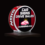 Coin Car Sign – Magnetic Round LED Roof Topper - 2