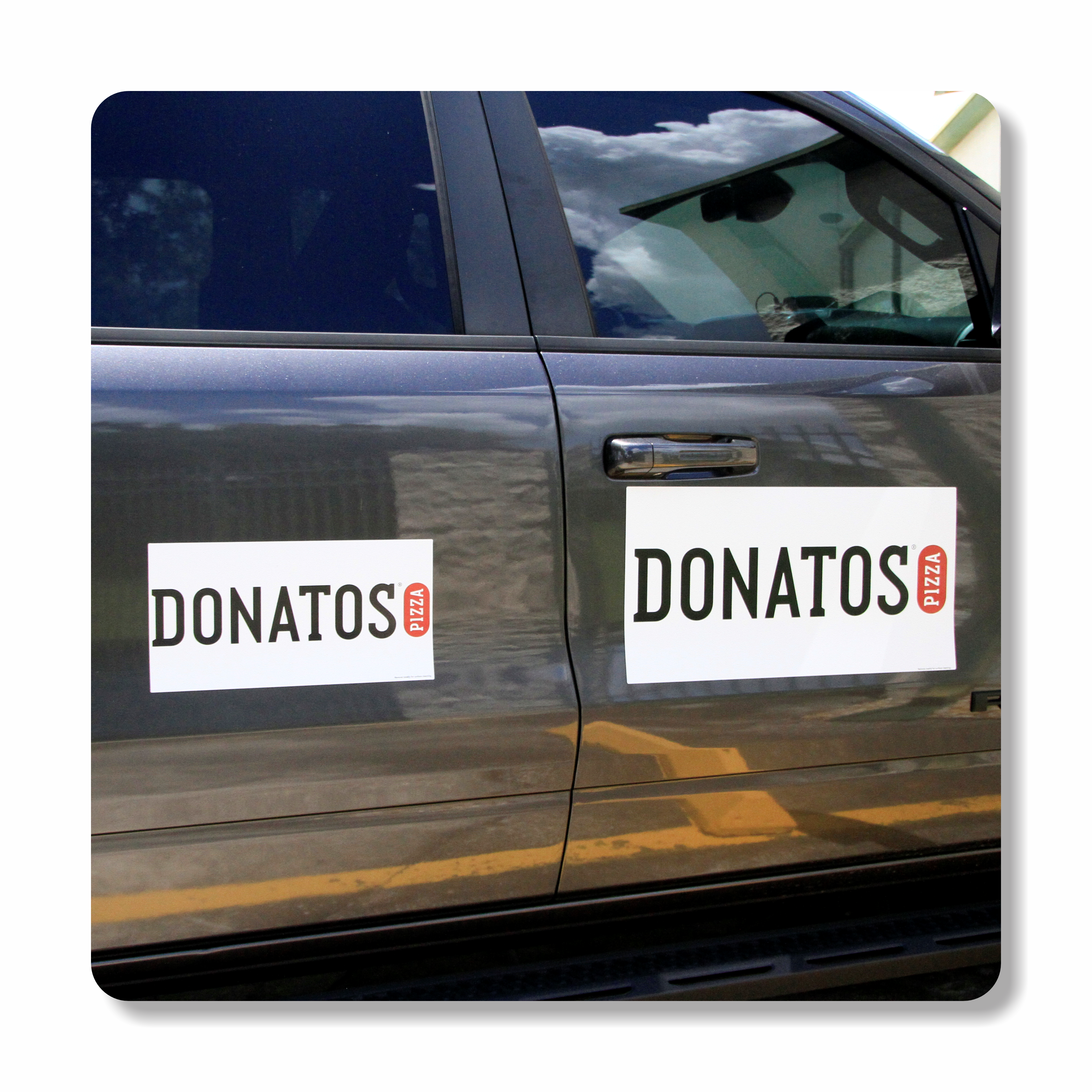 Donatos Pizza Large CAR DOOR MAGNET SET - Image 2