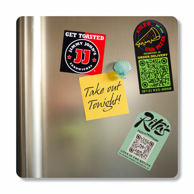 Custom Fridge Magnets - 500 Pack | For Restaurants & Businesses