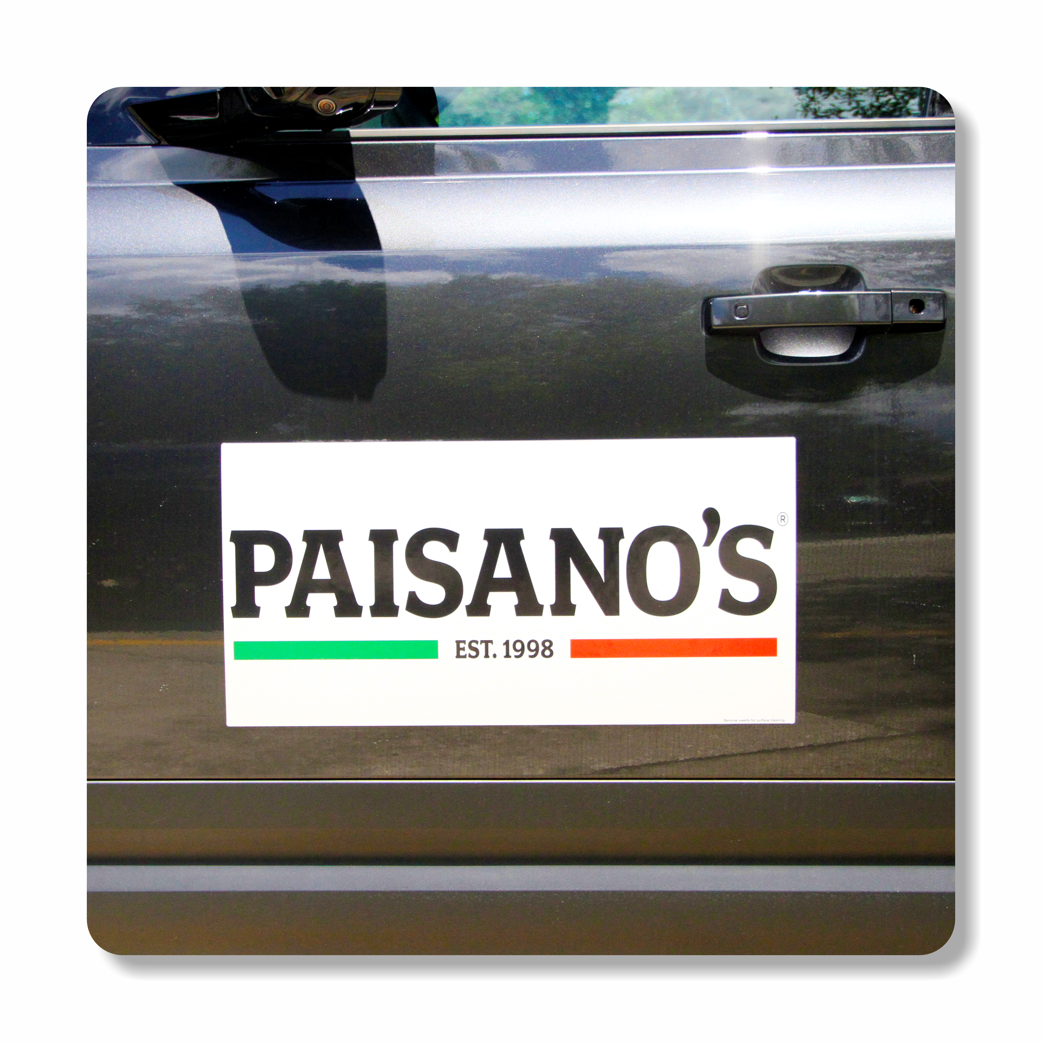 Paisano's Large CAR DOOR MAGNET SET