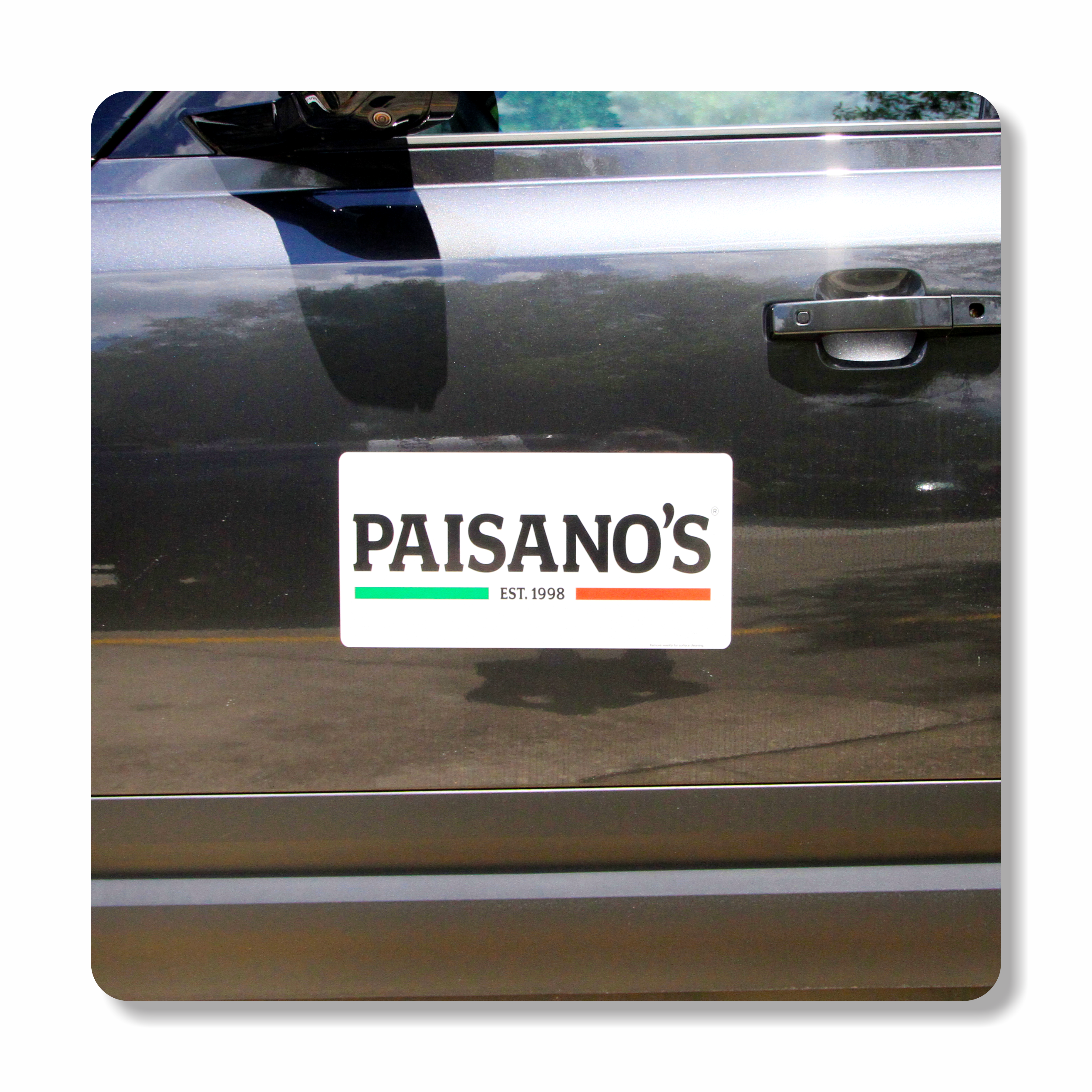Paisano's Small CAR DOOR MAGNET SET