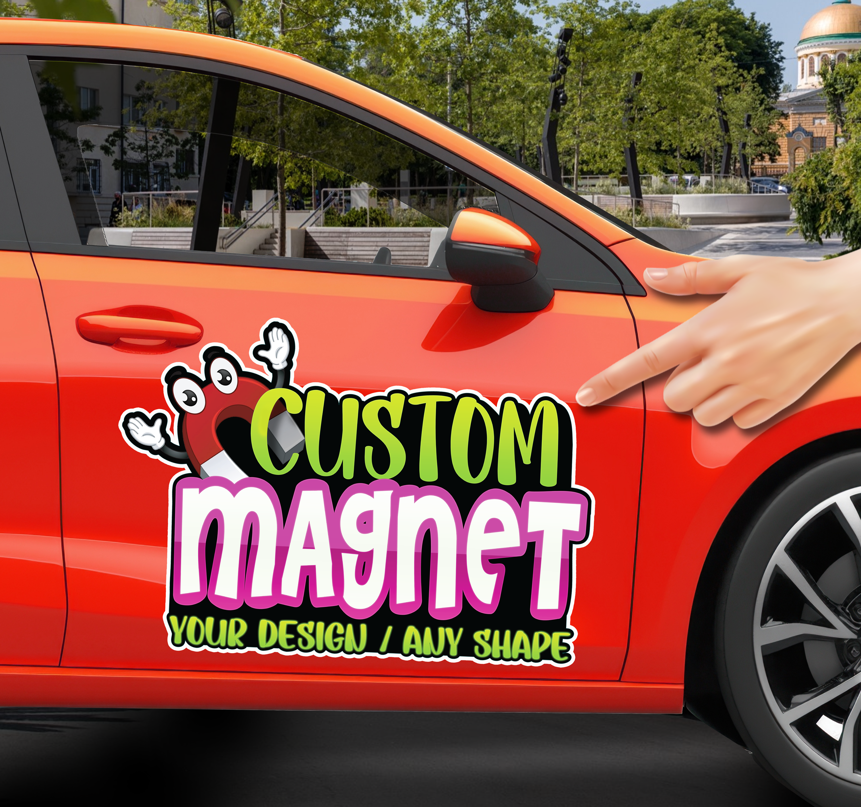 How Non-Magnetic Car Signs Stick Without Damaging Paint?