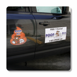 Poop 911 Die Cut CAR DOOR MAGNET SET - 2