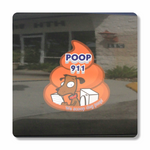Poop 911 Die Cut CAR DOOR MAGNET SET - 1