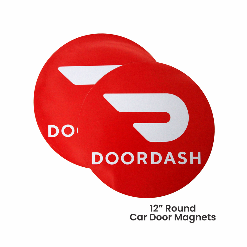 DOORDASH ROUND MAGNET SET