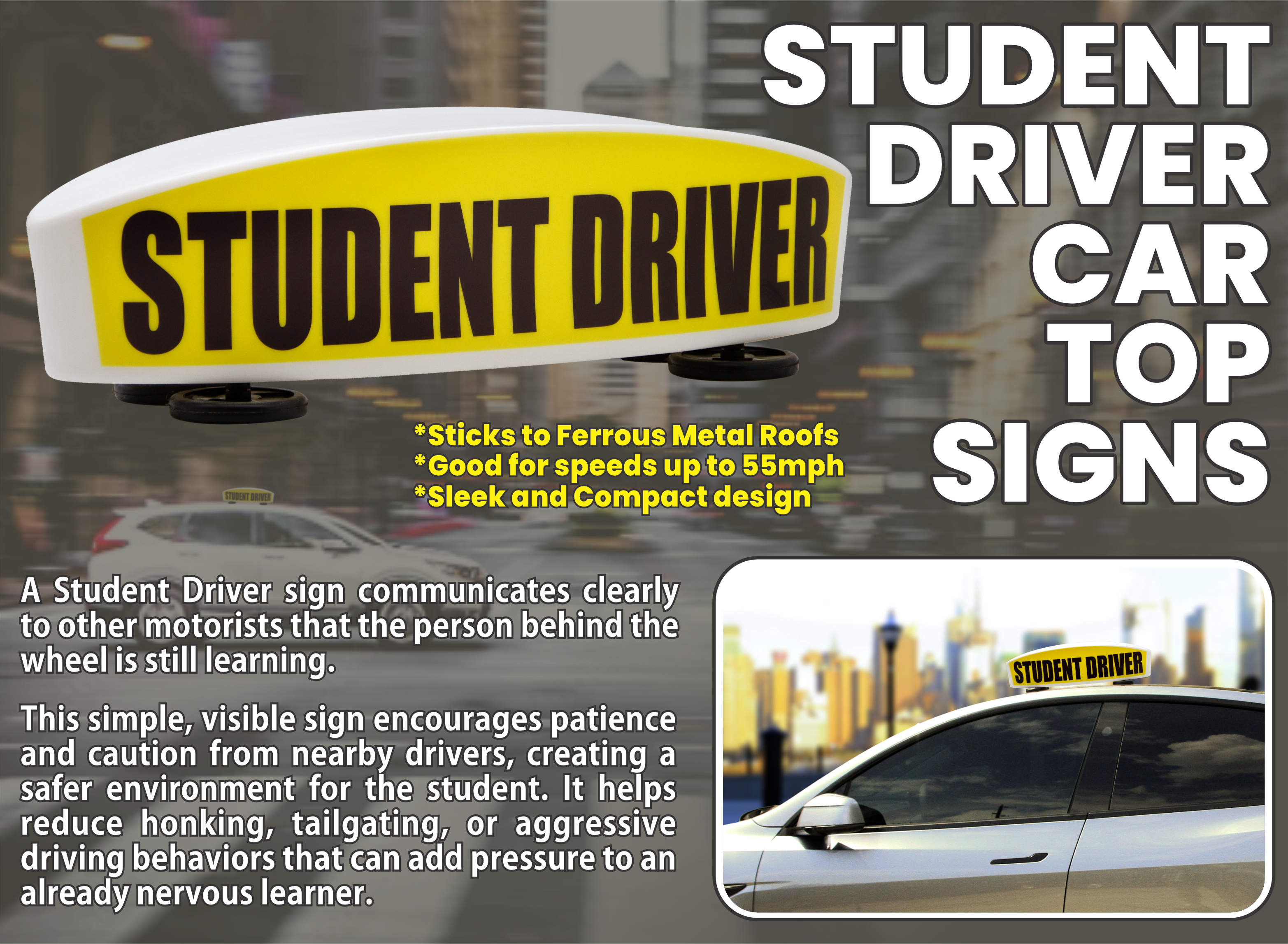 Student Driver CANOE SIGN - Image 3