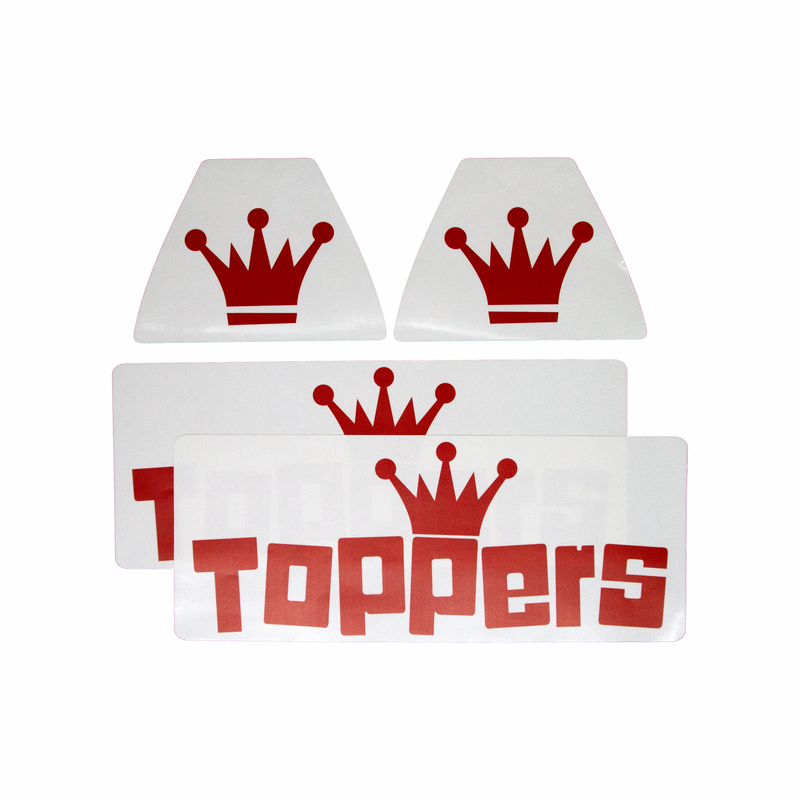 TOPPERS MINI QUAD DECAL SET