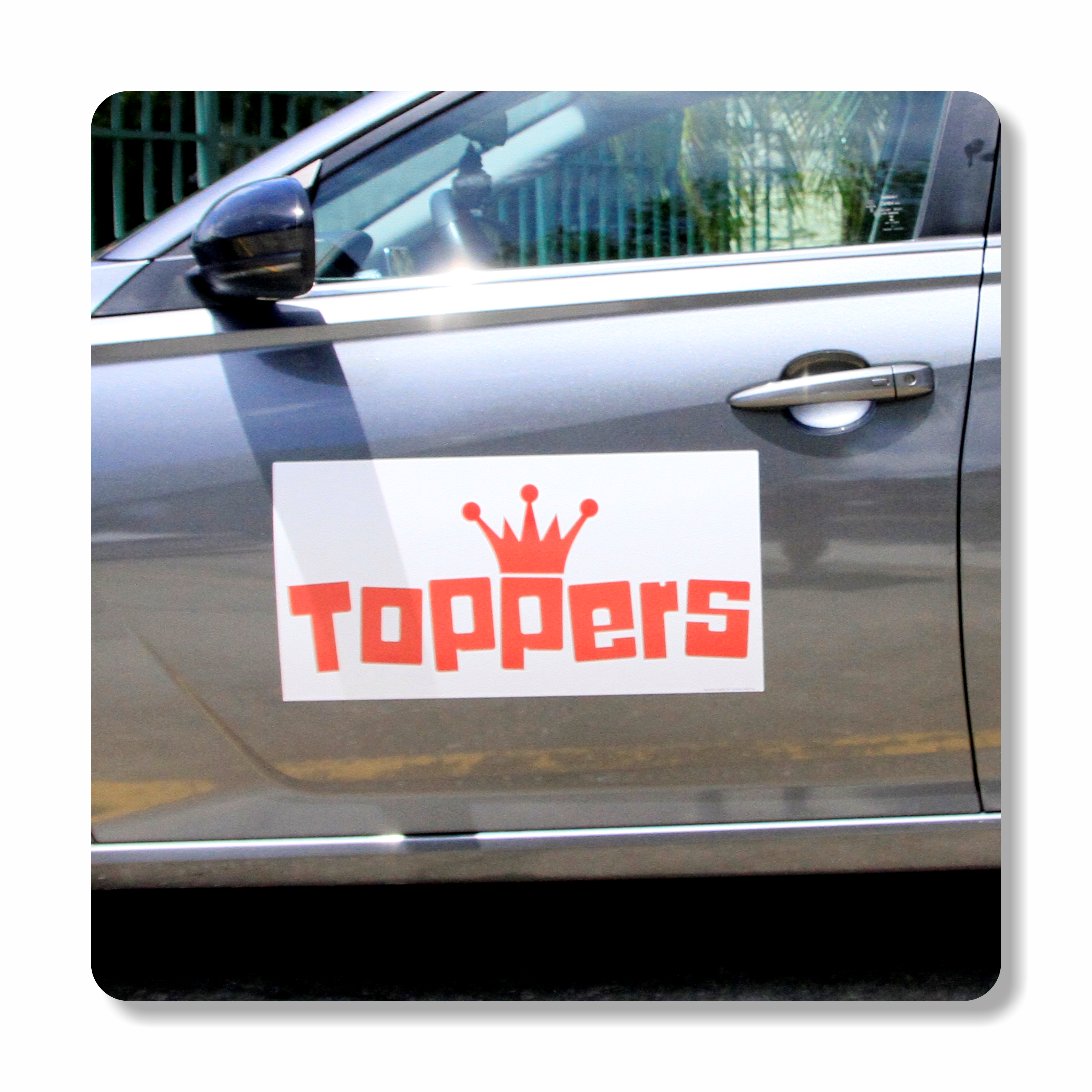 Toppers Pizza Large CAR DOOR MAGNET SET