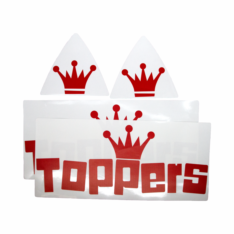 Toppers Pizza Quad Decal Set