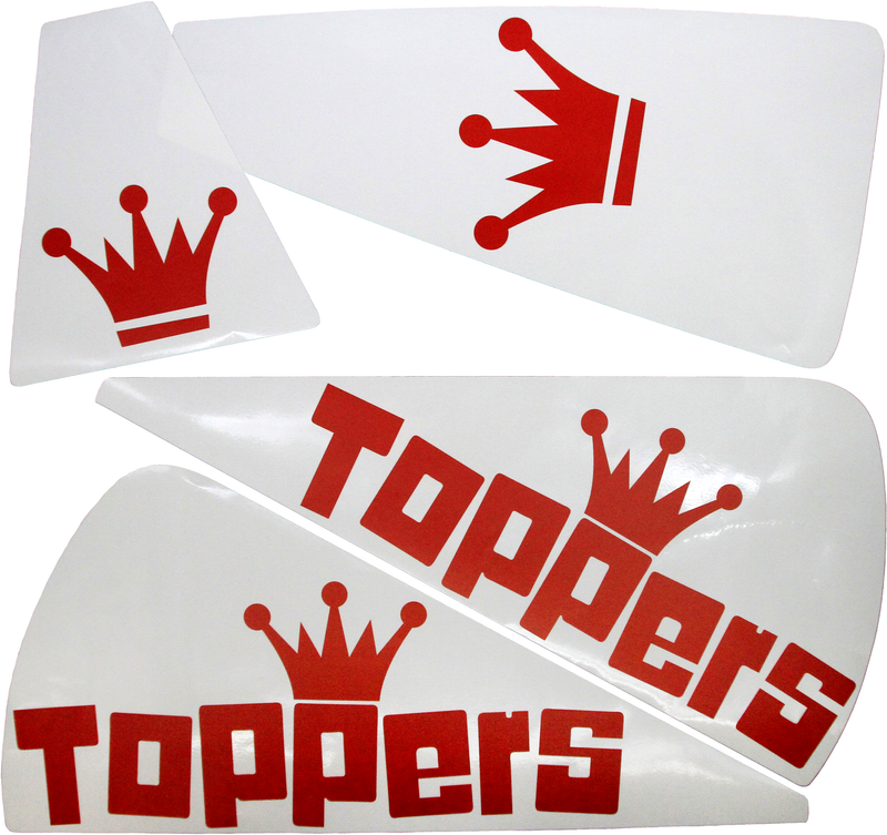 Toppers Pizza Slice Decal Set