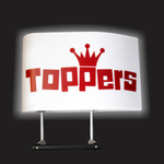 Toppers Pizza Window Wing Sign - 2